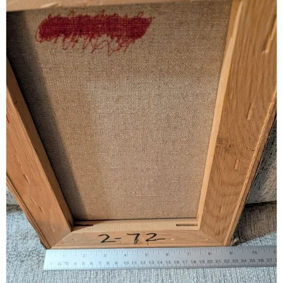 W.T. Zivic 1972 Original Oil Painting Mailbox Animal Design Moody Country Signed - Picture 8 of 10